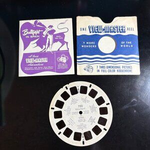 Vintage View-Master Reel No. 720 Bullfight In Spain 1953 3D Kodachrome Sawyers I